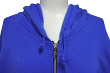 Load image into Gallery viewer, CHROME HEARTS クロムハーツ ダガージップパーカー 95024 U.S.A製 コットン シルバー925 ブルー シルバー サイズL 美品 中古 4c074144