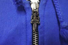 Load image into Gallery viewer, CHROME HEARTS クロムハーツ ダガージップパーカー 95024 U.S.A製 コットン シルバー925 ブルー シルバー サイズL 美品 中古 4c074144