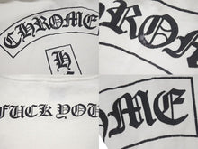 画像をギャラリービューアに読み込む, CHROME HEARTS クロムハーツ フロントポケット プリント ロンT 長袖 コットン ホワイト サイズM 美品 中古 4c074145