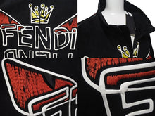 画像をギャラリービューアに読み込む, 極美品 FENDI フェンディ 18AW スウェードジャケット キングデーモン バグス アイズ スウェード レザー ブラック サイズ54 中古 4c074147