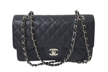 Load image into Gallery viewer, 極美品 CHANEL シャネル マトラッセ25 チェーンショルダーバッグ ココマーク 5番台 キャビアスキン ブラック シルバー金具 中古 4c074154