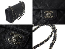 Load image into Gallery viewer, 極美品 CHANEL シャネル マトラッセ25 チェーンショルダーバッグ ココマーク 5番台 キャビアスキン ブラック シルバー金具 中古 4c074154