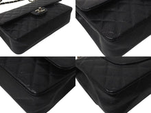 Load image into Gallery viewer, 極美品 CHANEL シャネル マトラッセ25 チェーンショルダーバッグ ココマーク 5番台 キャビアスキン ブラック シルバー金具 中古 4c074154