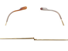 画像をギャラリービューアに読み込む, CARTIER カルティエ ツーポイント メガネ ゴールド オレンジ メタル 度入り 2648420 アイウェア 小物 美品 中古 4c074157