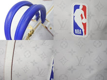 画像をギャラリービューアに読み込む, 極美品 LOUIS VUITTON ルイヴィトン キーポルバンドリエール55 NBA コラボ ボストンバッグ M45586 ホワイト 中古 4c074159
