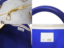 画像をギャラリービューアに読み込む, 極美品 LOUIS VUITTON ルイヴィトン キーポルバンドリエール55 NBA コラボ ボストンバッグ M45586 ホワイト 中古 4c074159
