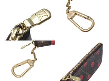 画像をギャラリービューアに読み込む, 極美品 LOUIS VUITTON ルイヴィトン モノグラム チェリー ポシェットクレ コインケース ブラウン レッド 村上隆 M95042 中古 4c074161