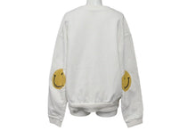 Load image into Gallery viewer, KAPITAL キャピタル Crew Neck Smiley Patch クルーネックスマイリーパッチ ホワイト サイズ 2 美品 中古 4c074166