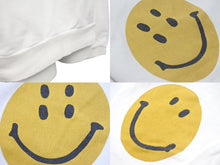 Load image into Gallery viewer, KAPITAL キャピタル Crew Neck Smiley Patch クルーネックスマイリーパッチ ホワイト サイズ 2 美品 中古 4c074166