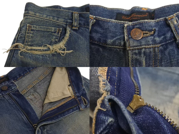 UNDERCOVER 04AW Distressed Denim Pants B264-P12 Made in JAPAN Cotton Blue Size M Good Condition Used 4c074167
