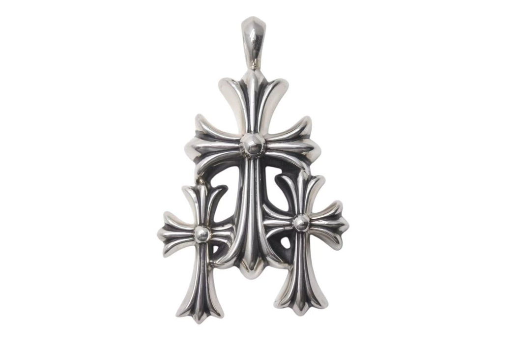 CHROME HEARTS クロムハーツ トリプルCHクロス ペンダント スモール