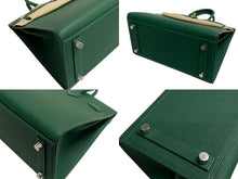 Load image into Gallery viewer, 新品未使用 HERMES エルメス バーキン セリエ 25 ハンドバッグ ヴォーエプソン ヴェールモワイヤン コンビ金具 外縫い W刻印 中古 4c074175