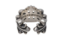 画像をギャラリービューアに読み込む, CHROME HEARTS クロムハーツ ダブルフローラルクロス リング 指輪 17号 16.4g シルバー 925 美品 中古 4c074176