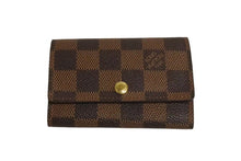 Load image into Gallery viewer, LOUIS VUITTON ルイヴィトン ダミエ ミュルティクレ 6連キーケース N62630 ブラウン PVC ゴールド金具 良品 中古 4c074189
