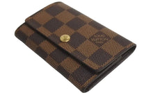 Load image into Gallery viewer, LOUIS VUITTON ルイヴィトン ダミエ ミュルティクレ 6連キーケース N62630 ブラウン PVC ゴールド金具 良品 中古 4c074189