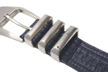 画像をギャラリービューアに読み込む, GIANNI VERSACE ジャンヌヴェルサーチ 3連ベルト クラシックロゴ イタリア製 ブラック サイズ75/30 良品 中古 4c074191