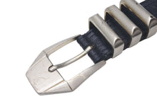 画像をギャラリービューアに読み込む, GIANNI VERSACE ジャンヌヴェルサーチ 3連ベルト クラシックロゴ イタリア製 ブラック サイズ75/30 良品 中古 4c074191