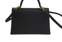 Load image into Gallery viewer, HERMES エルメス ミニケリー2 ヴォーエプソン ブラック ゴールド金具 外縫い 2WAY ショルダーバッグ X刻印 美品 中古 4c074197