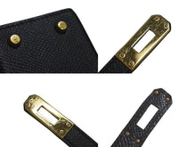Load image into Gallery viewer, HERMES エルメス ミニケリー2 ヴォーエプソン ブラック ゴールド金具 外縫い 2WAY ショルダーバッグ X刻印 美品 中古 4c074197