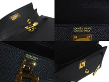 Load image into Gallery viewer, HERMES エルメス ミニケリー2 ヴォーエプソン ブラック ゴールド金具 外縫い 2WAY ショルダーバッグ X刻印 美品 中古 4c074197