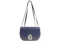 画像をギャラリービューアに読み込む, 極美品 GOYARD ゴヤール サック233 PM 2WAY ショルダーバッグ ハンドバッグ フランス製 PVC レザー ネイビー シルバ金具 中古 4c074201