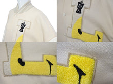 Load image into Gallery viewer, KAPITAL キャピタル バーシティ ジャケット ベージュ アウター アクリル ウール レザー K1910LJ105 サイズ3 美品 中古 4c074204