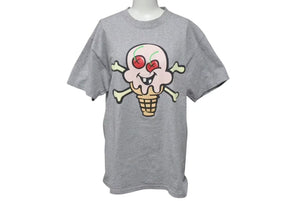 Billionaire Boys Club ICECREAM ビリオネアボーイズクラブ ICECREAM 半袖Tシャツ サイズM グレー 美品 中古 4c074207