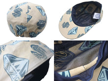 画像をギャラリービューアに読み込む, BILLIONAIRE BOYS CLUB ビリオネアボーイズクラブ BBC キャップ 帽子 2000s ヴィンテージ ベージュ ブルー 美品 中古 4c074208