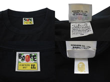 Load image into Gallery viewer, 極美品 A BATHING APE BAPE アベイシングエイプ SUPER BUSY WORKS 001TEK801006M Tシャツ ブラック2XL 中古 4c074214