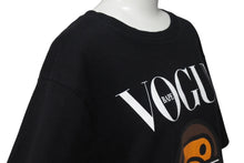 画像をギャラリービューアに読み込む, A BATHING APE X VOGUE ア ベイシング エイプ X ヴォーグ T Shirt ブラック コットン ユニセックス 美品 中古 4c074224