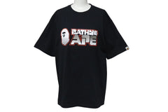 Very Good Condition A BATHING APE BAPE 001TEH801071M T-shirt Black Size XL Used 4c074229