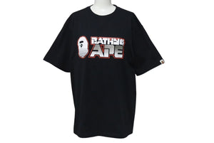 Very Good Condition A BATHING APE BAPE 001TEH801071M T-shirt Black Size XL Used 4c074229