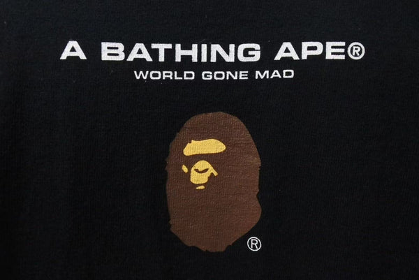 Very Good Condition A BATHING APE BAPE 001TEH801071M T-shirt Black Size XL Used 4c074229