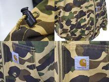 画像をギャラリービューアに読み込む, A BATHING APE × CARHARTT アベイシングエイプ カーハート 1st Camo アクティブ ジャケット 2005年 カモ柄 サイズL 美品 中古 4c074241