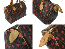 画像をギャラリービューアに読み込む, LOUIS VUITTON ルイヴィトン モノグラムチェリー スピーディ25 ハンドバッグ M95009 村上隆 ブラウン 美品 中古 4c074245
