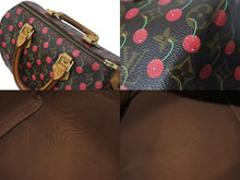 画像をギャラリービューアに読み込む, LOUIS VUITTON ルイヴィトン モノグラムチェリー スピーディ25 ハンドバッグ M95009 村上隆 ブラウン 美品 中古 4c074245