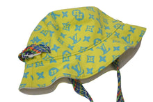 画像をギャラリービューアに読み込む, LOUIS VUITTON ルイヴィトン LVプレイ バケットハット M7060M イエロー ホワイト モノグラム リバーシブル コットン 美品 中古 4c074247