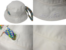 画像をギャラリービューアに読み込む, LOUIS VUITTON ルイヴィトン LVプレイ バケットハット M7060M イエロー ホワイト モノグラム リバーシブル コットン 美品 中古 4c074247
