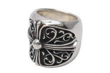 画像をギャラリービューアに読み込む, 極美品 CHROME HEARTS クロムハーツ CLASSIC OVAL クラシック オーバルクロス リング 重量約36.4g サイズ14号 シルバー925 中古 4c074248