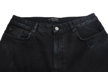 画像をギャラリービューアに読み込む, 極美品 BALENCIAGA バレンシアガ DENIM SIZE BAGGY LARGE FIT デニムパンツ 2022 745151 サイズL ダメージ加工 中古 4c074255