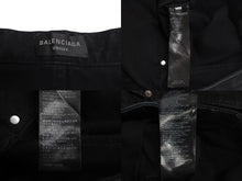 画像をギャラリービューアに読み込む, 極美品 BALENCIAGA バレンシアガ DENIM SIZE BAGGY LARGE FIT デニムパンツ 2022 745151 サイズL ダメージ加工 中古 4c074255