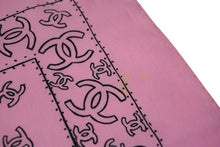 Load image into Gallery viewer, CHANEL シャネル スカーフ バンダナ柄 ココマーク ペイズリー ハンカチ 92年製 ピンク コットン 良品 中古 4c074271