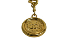 Load image into Gallery viewer, CHANEL シャネル コインモチーフ ロゴプレート チェーンベルト 95A ココマーク 小物 メダルチェーン GP ゴールド ヴィンテージ 341g 美品 中古 4c074275