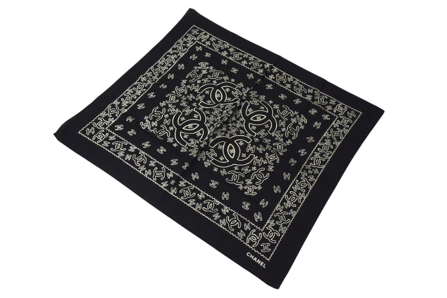 CHANEL シャネル スカーフ バンダナ柄 ココマーク ペイズリー ハンカチ