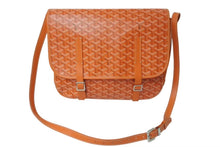 画像をギャラリービューアに読み込む, GOYARD ゴヤール ベルヴェデーレ メッセンジャーバッグ ショルダーバッグ フランス製 PVC レザー オレンジ シルバー 美品 中古 4c074280