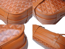 画像をギャラリービューアに読み込む, GOYARD ゴヤール ベルヴェデーレ メッセンジャーバッグ ショルダーバッグ フランス製 PVC レザー オレンジ シルバー 美品 中古 4c074280