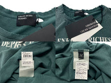 画像をギャラリービューアに読み込む, 新品未使用 Enfants Riches Deprimes ERD Tシャツ ダメージ加工 グリーン コットン サイズM 中古 4c074291