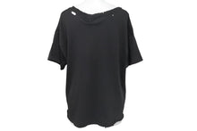 Load image into Gallery viewer, 新品未使用 Enfants Riches Deprimes ERD Tシャツ ダメージ加工 ブラック コットン サイズXS 中古 4c074292