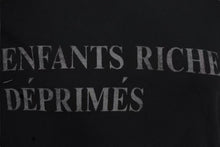 Load image into Gallery viewer, 新品未使用 Enfants Riches Deprimes ERD Tシャツ ダメージ加工 ブラック コットン サイズXS 中古 4c074292