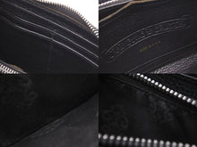 画像をギャラリービューアに読み込む, CHROME HEARTS クロムハーツ 長財布 BSフレア ウォレットダガー ラウンドジップ レザー ブラック シルバー925 美品 中古 4c074300